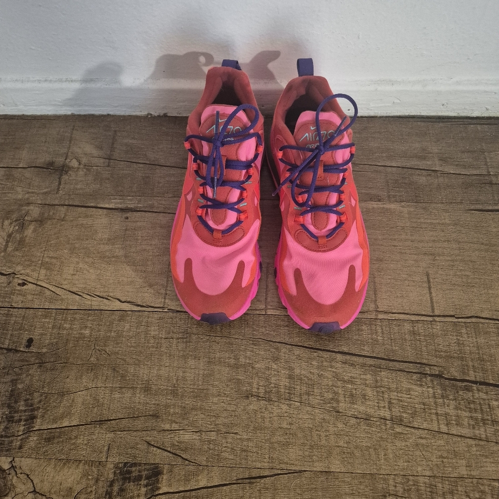 Nike Pink and Purple Athletic Shoes with Modern Design
